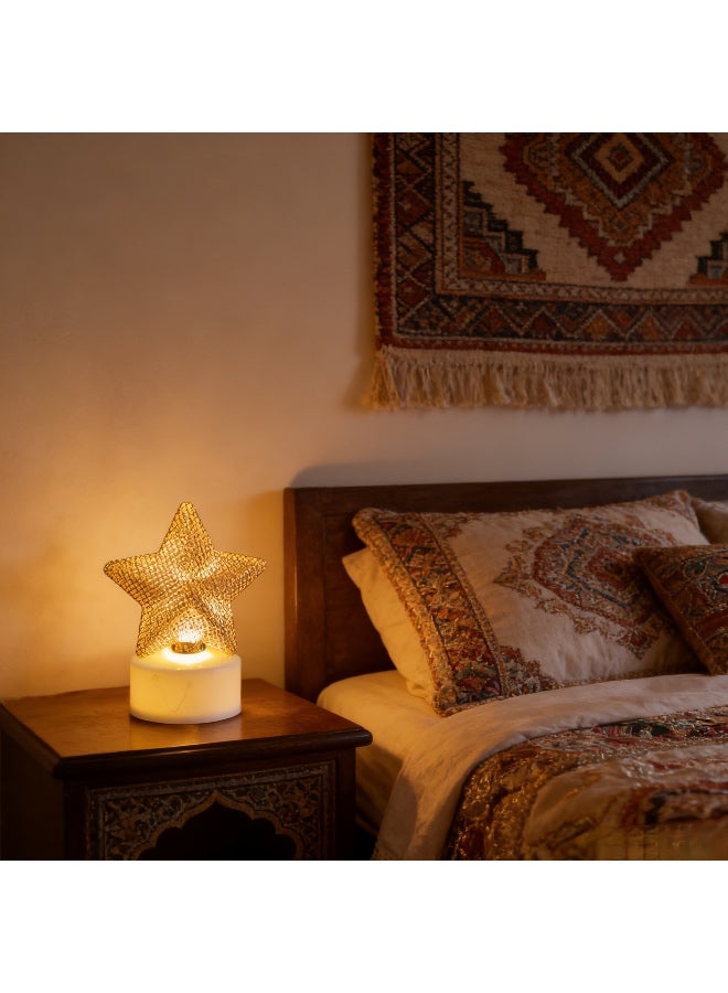 Ramadan Decoration Mini Lantern Lights, Eid Mubarak Lamp Plastic LED Night Light for Eid Ramadan Party Home Indoor Outdoor Bedroom Tabletop Decor - Image 5